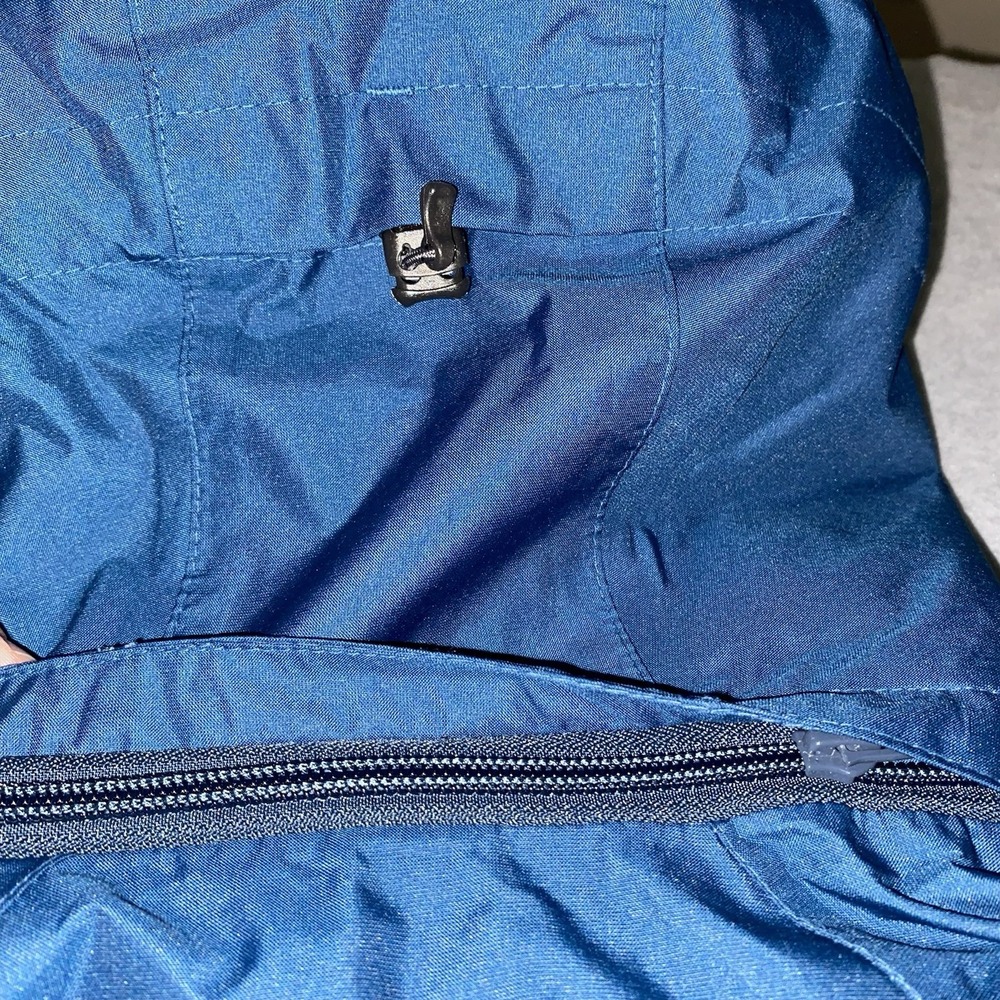 Eddie Bauer WeatherEdge Rain Jacket Womens XS Blue Hooded Waterproof Windbreaker - Picture 14 of 16